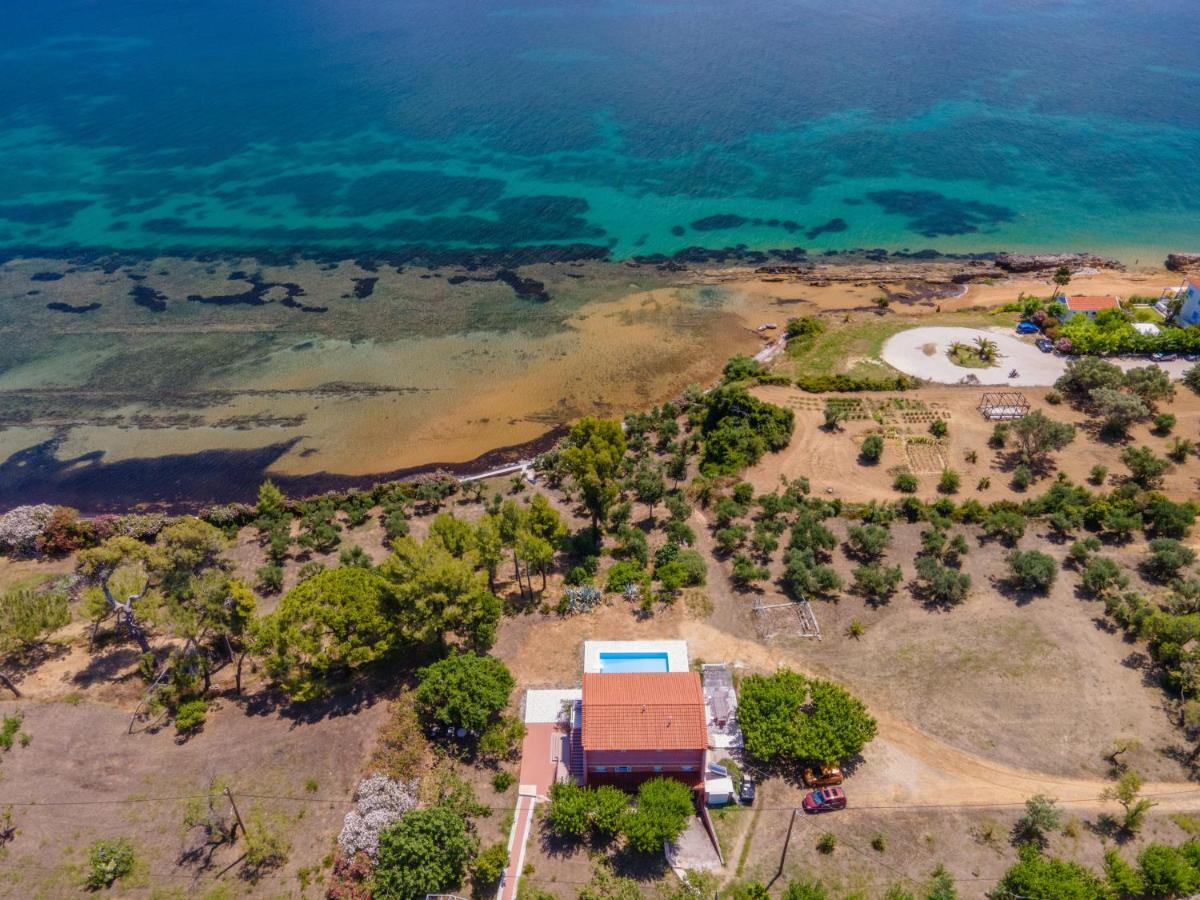 Villa Ostria Lixouri Bagian luar foto